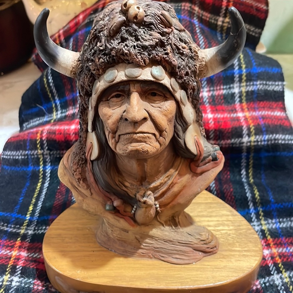 Neil J Rose sculpted " The Flame" First Nations Sculpture. 946/2500.